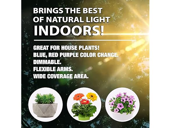 Bell+Howell Growburst 24” Indoor Plant Growing Lamp