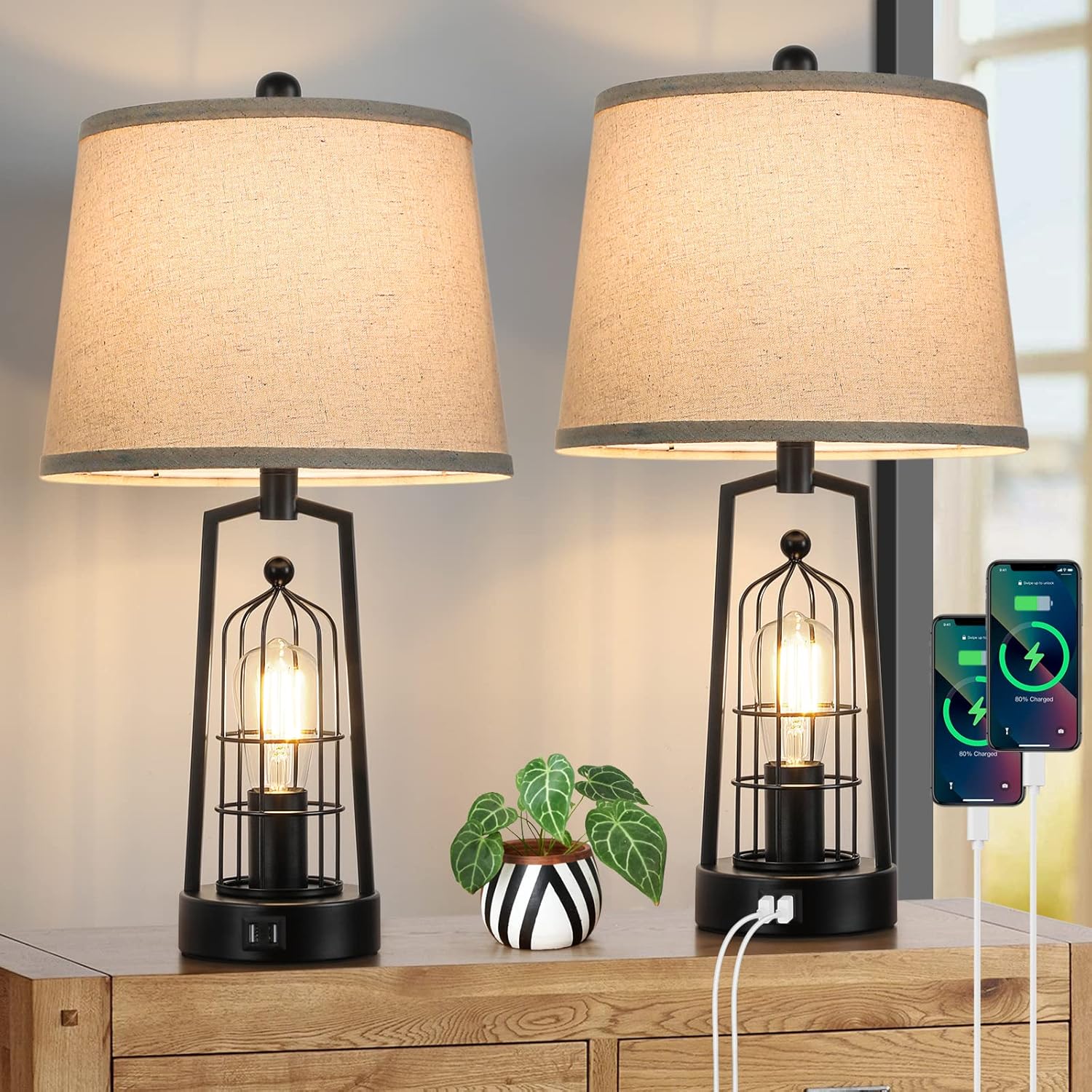 Brightever Table Lamps 2Pk, Your Choice - Gallery 14