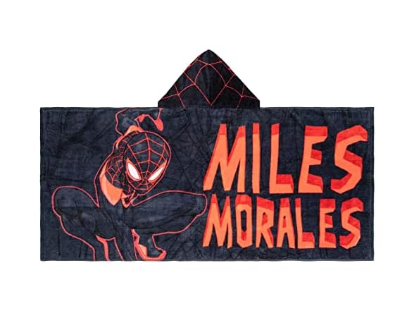 Spiderman Miles Morales Hooded Bath Towel