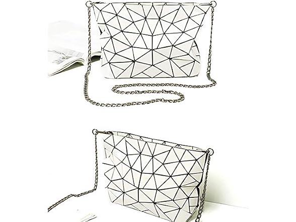 Goclothod Handbag Fashion Holographic Laser Shoulder Bag