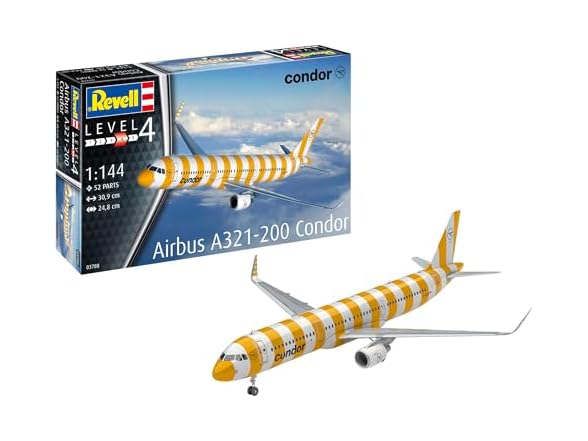 Revell Airbus A321-200 Condor 1:144 Scale Unbuilt/Unpainted Plastic Model Kit