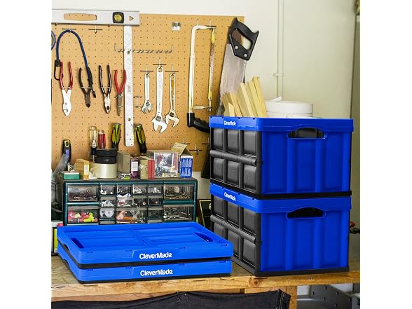 CleverMade CleverCrates 46 Liter Collapsible Bin/Container