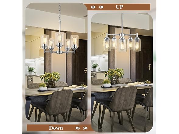 BesLowe B0GTV7H2MS 19.8 5-Light Chandelier