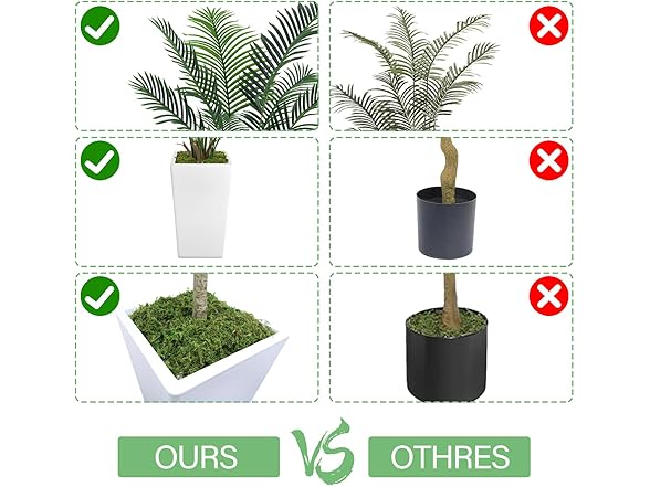 MODCART Artificial Palm 5ft w/Planter