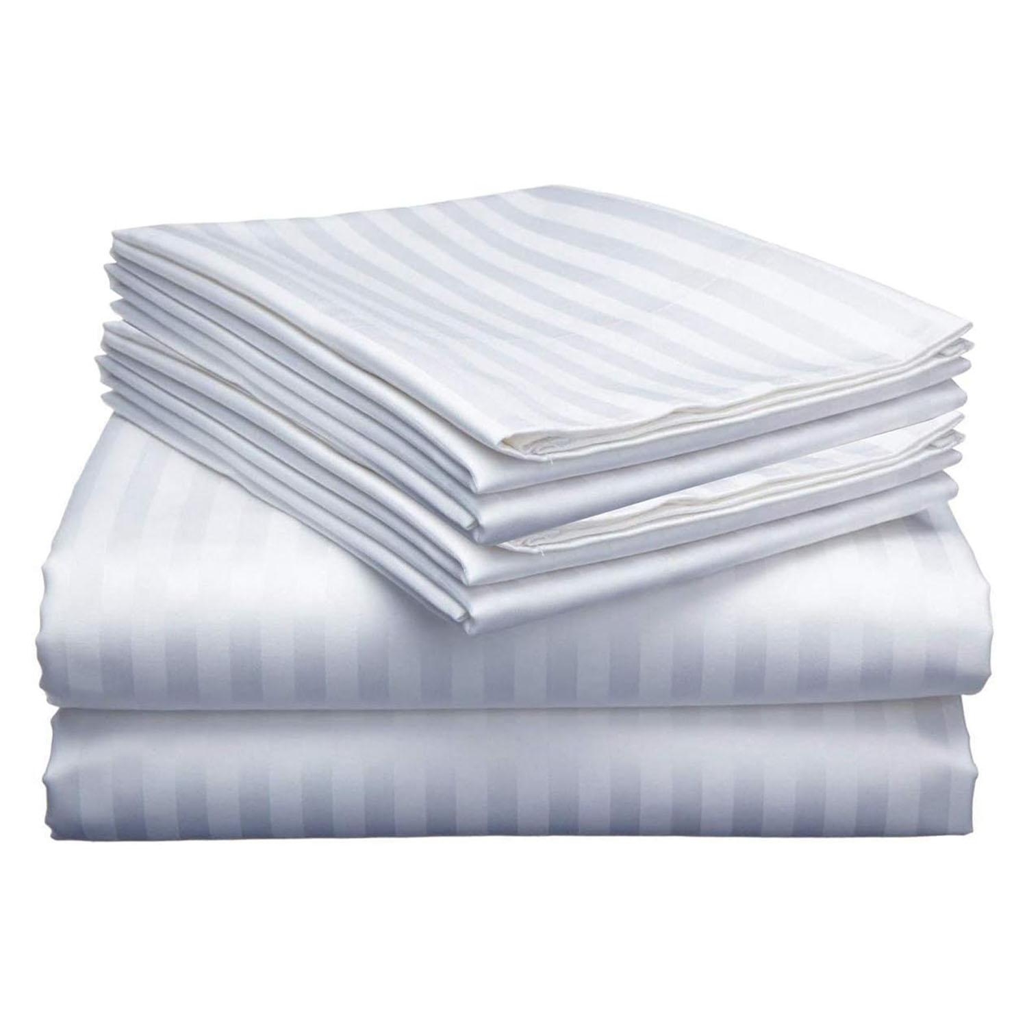 4-Piece Dobby Stripe Bed Sheet Set - Gallery 28