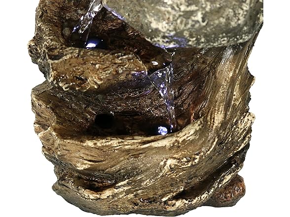 Sunnydaze Indoor Fountain with LED Lights 10.5"