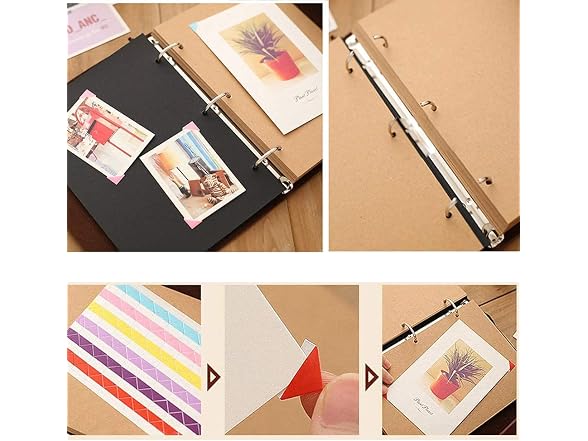 Scrapbook Album,Leather Leaf Pattern