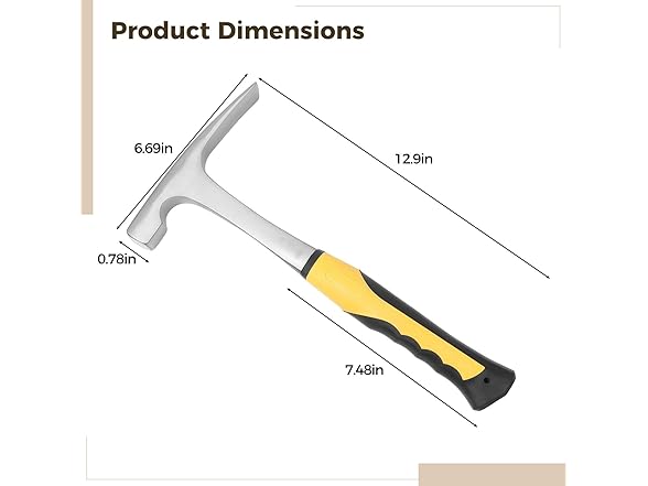 wkao AAP-Tool-321 13 In Rock Pick Hammer