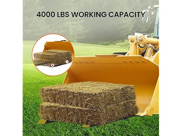 60" 4000 lbs Clamp on Pallet Forks