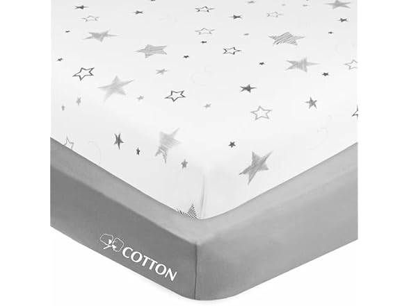 American Baby Company 2Pk Crib Sheets