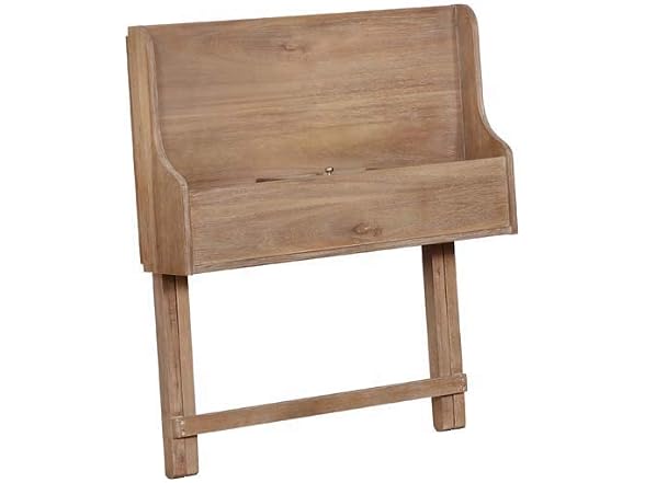 Linon Coy Gray Wash Folding Desk - Color:Gray Wash