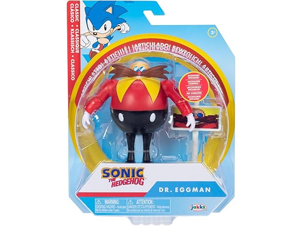 Sonic The Hedgehog 4" Articulated Action Figures