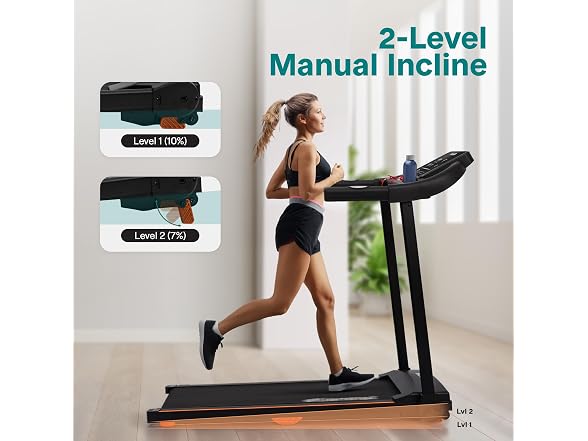 SereneLife Smart Foldable Treadmill with Bluetooth