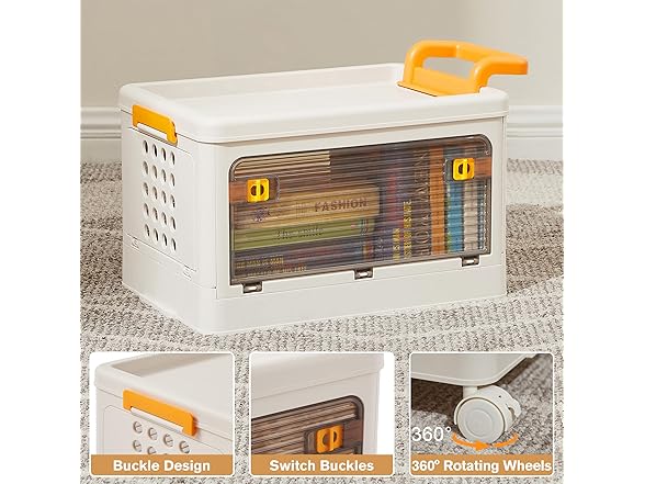 VECELO 3 Tier Storage Organizer Bins