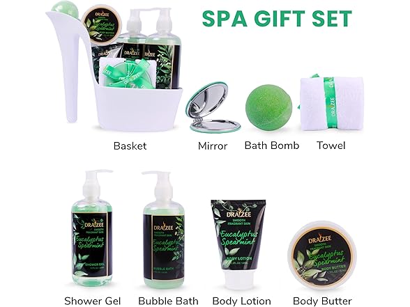 Draizee Luxury Spa Gifts for Women Eucalyptus