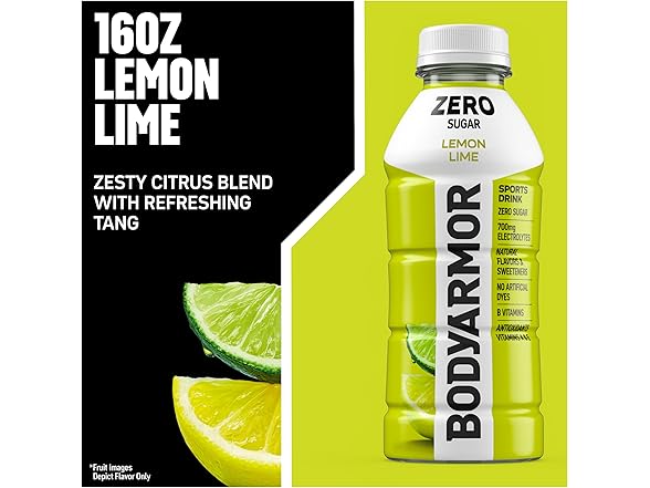 1CT BODYARMOR ZERO Sugar Sports Drink Lemon Lime