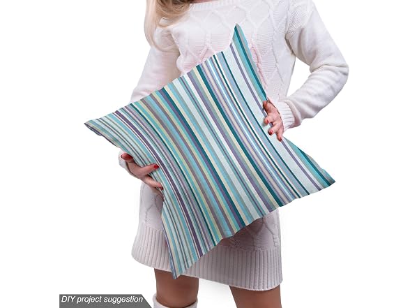 Lunarable Striped Fabric by The Yard