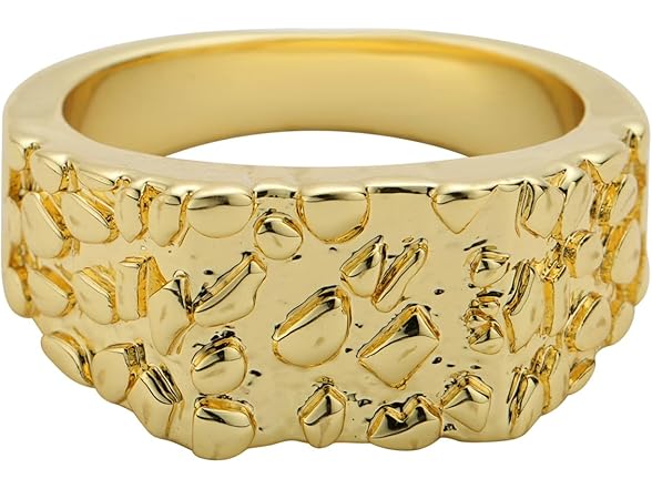 14K Gold Plated Nugget Rings (8)
