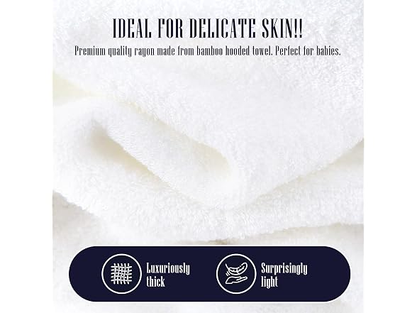 2 Pack Baby Bath Towel - Rayon Made