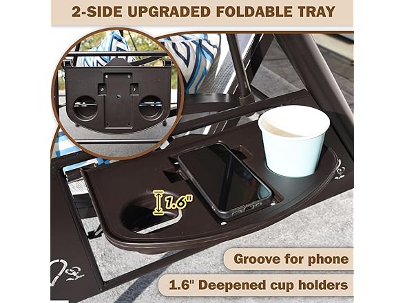 ZZW 8006 Textilene Patio Swing A-frame