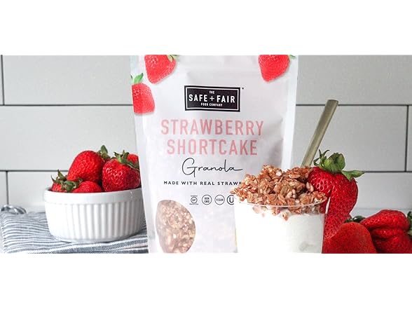 Safe + Fair Strawberry Shortcake Granola 12 oz