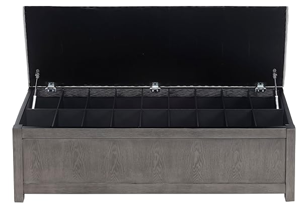The Sole Secret 50" Wide Shoe Storage Bench Organizer