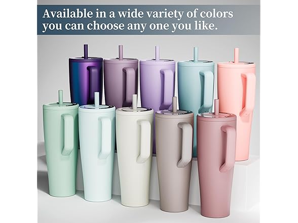 LOONLAI 40 Oz Insulated Water Bottle, Rose Taupe