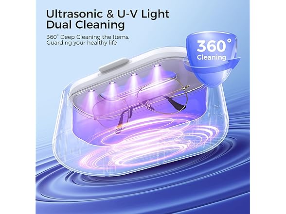 Ultrasonic Jewelry Cleaner White