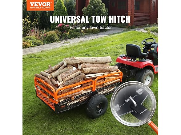 VEVOR Heavy Duty Steel ATV Dump Trailer