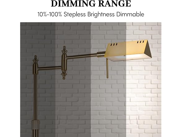 Bairth Gold Reading Floor Lamp