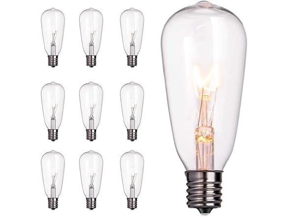 Brightown 10 Pack Edison Replacement Lights