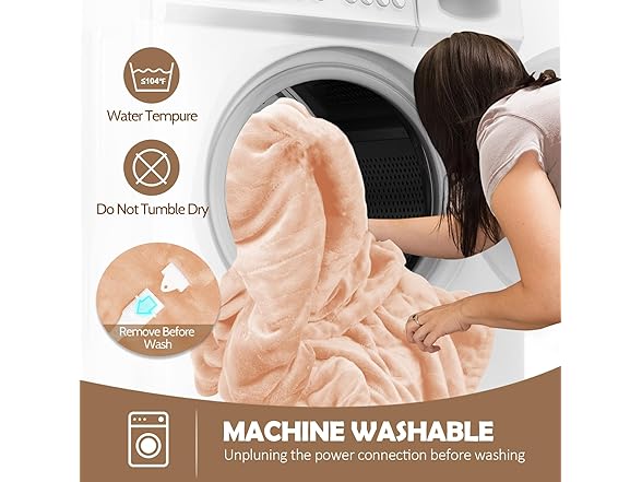 HOW'S MY HOUSE Wearable Heated Throw Blanket