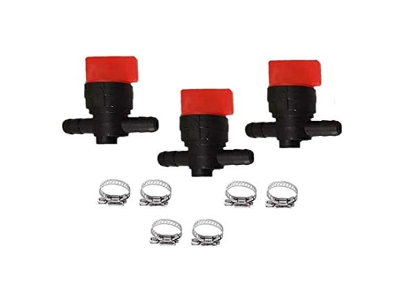 ESEYAIDA 1/4" Inline Gas Fuel Cut Off Shut Off Va