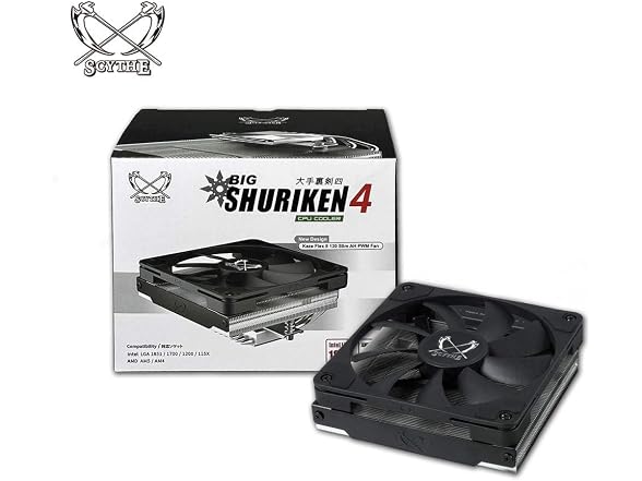 SCYTHE Big SHURIKEN4 Low Profile CPU Cooler