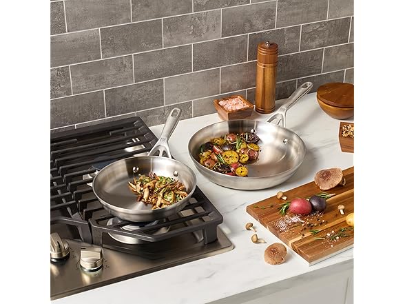 ZWILLING Motion Stainless Steel 2-pc Stainless Steel Fry Pan Set