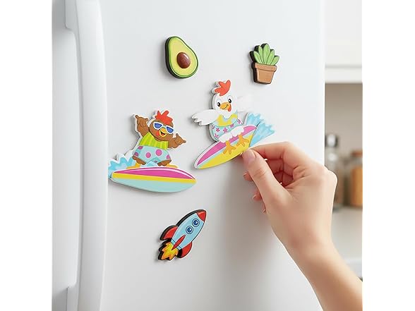 Fun Express Surfing Chicken Magnet Foam Craft Kit