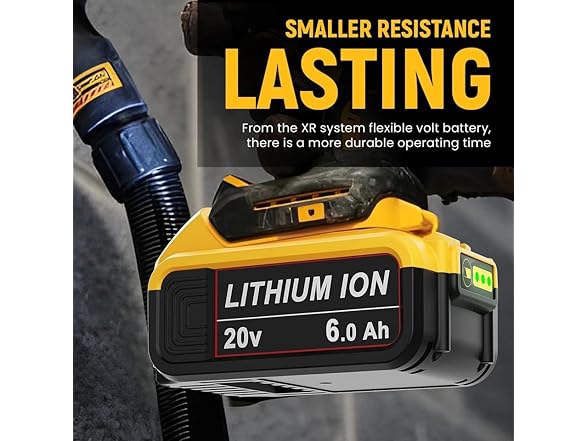 LONG FIT DCB205 2-Pack 20V Max 6.0AH for Dewalt
