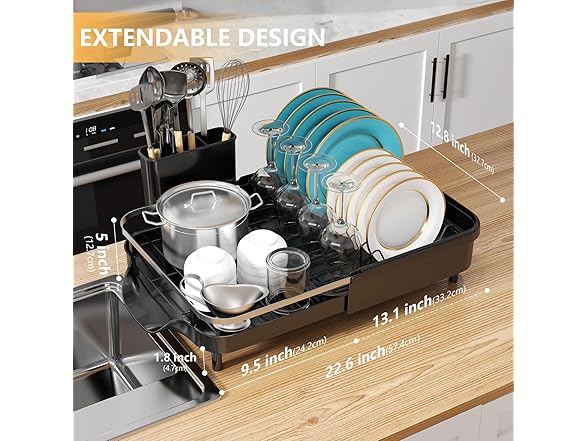 KLKE Expandable Dish Drying Rack