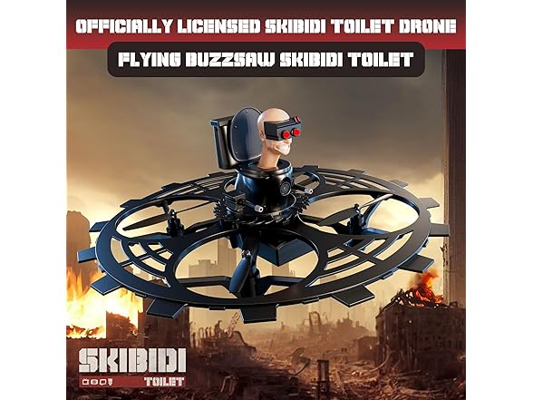 Force1 Officially Licensed Skibidi Toilet Toy RC Drone