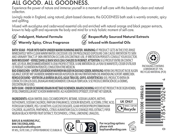 Baylis and Harding Bubble Bath 16.9oz 3 Pack