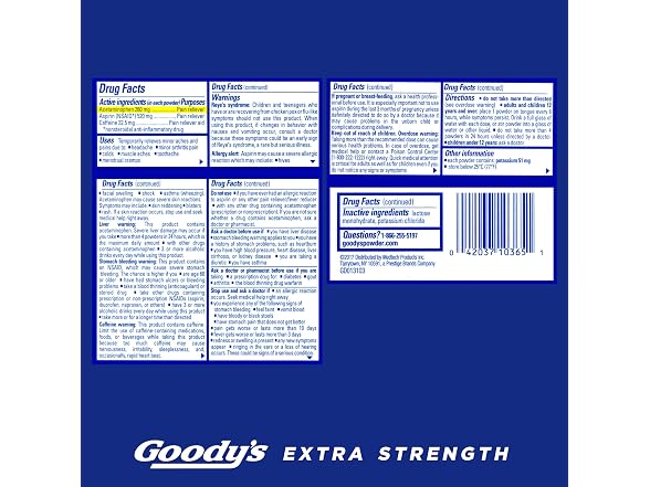 Goody s Pain Relief Powders Extra Strength