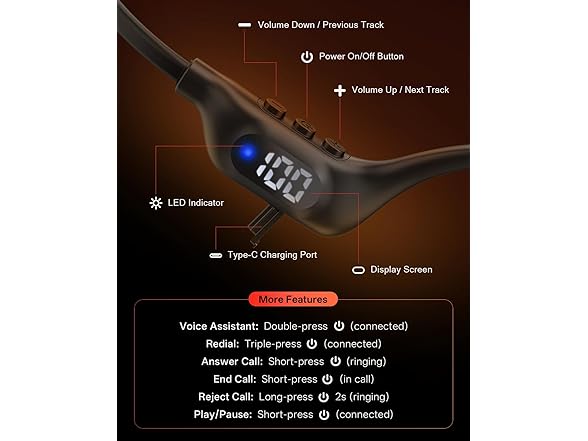 Arciea Bone Conduction Headphones