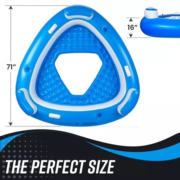 Inflatable Floating Island Pool Lounge - Gallery 6