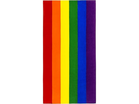 Beachland Gay Flag Beach Towel 30 x 60