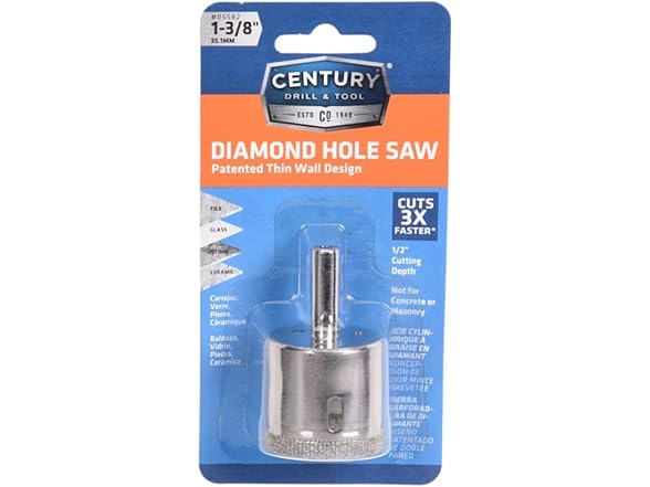 Century 5582 1-3/8" Diamond Hole Saw