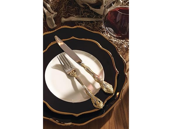 Lenox Contempo Luxe Black Dinner Plates, Set of 4