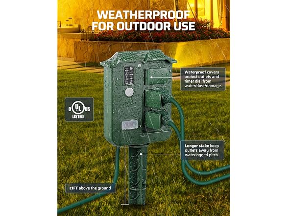 Outdoor Power Stake Timer