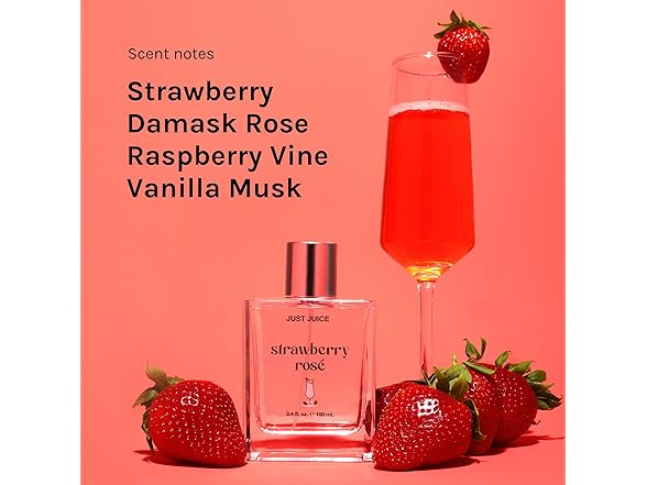 Just Juice Strawberry Rosé Mini Travel Perfume - 0.3 oz