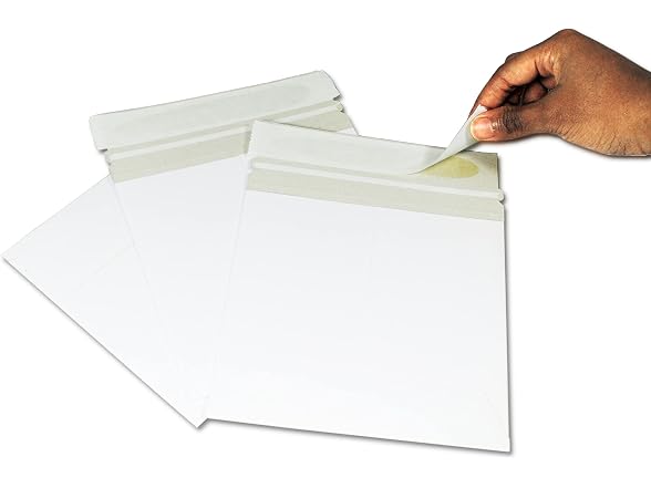 6x6 Rigid Paperboard Mailers, 15 Pack - Self-Seal Stay Flat Envelopes