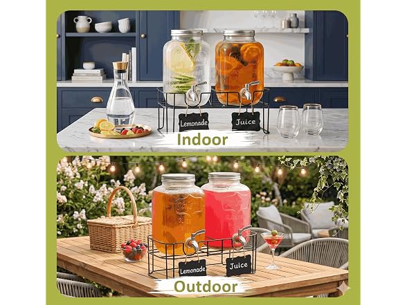 Semderm 2pk 1-Gal Drink Dispensers